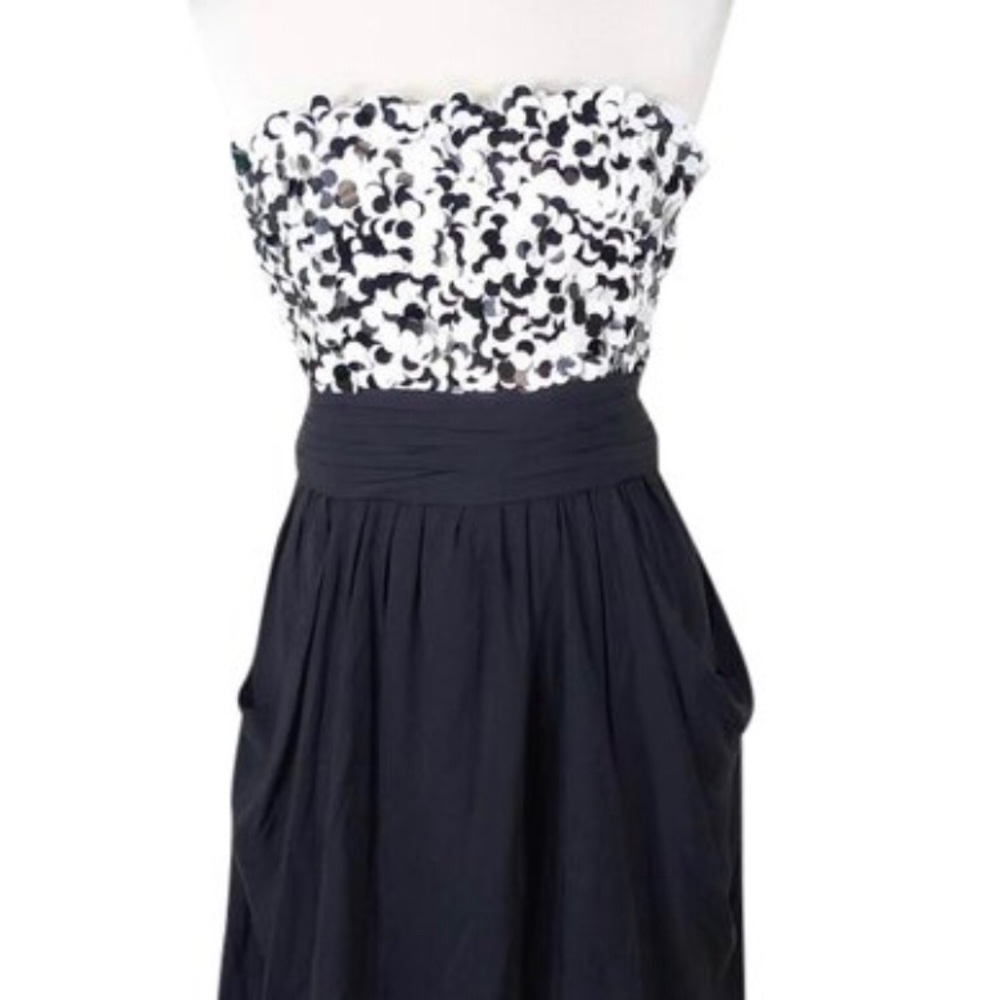 Alice + Olivia silk sequined dress